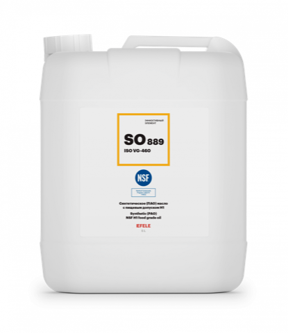 Синтетическое (ПАО) масло с пищевым допуском NSF H1 EFELE SO-889 VG 460