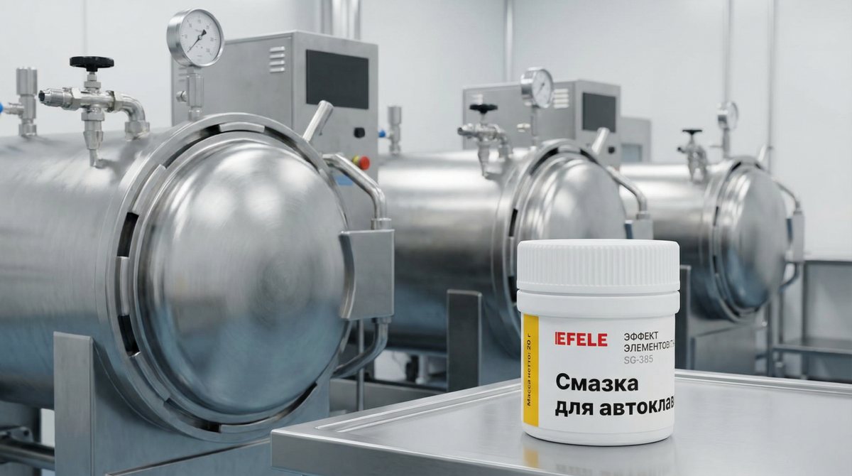 Смазка для автоклавов EFELE способствует продлению ресурса уплотнений